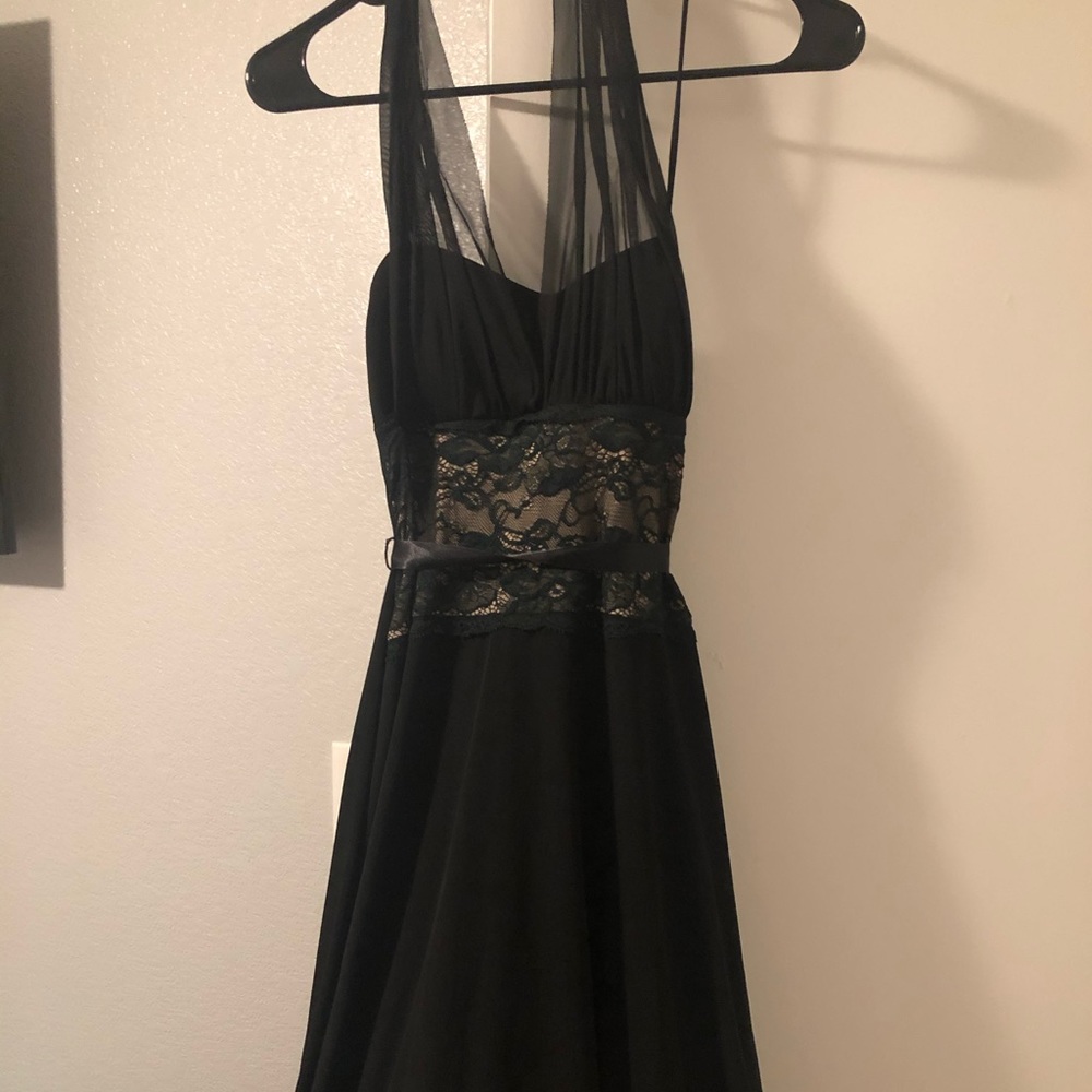 Perfect lace and black little black dress